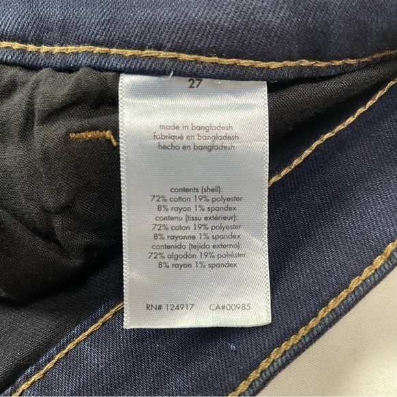 WEWOREWHAT THE DANIELLE HIGH RISE VINTAGE STRAIGHT DANI BLUE BLACK DENIM JEANS - Picture 15 of 16